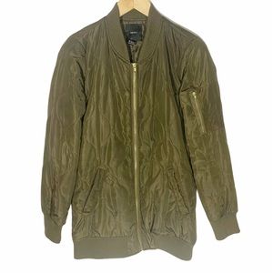 🎄3/$15 Forever 21 Quilted Bomber Jacket, Size S